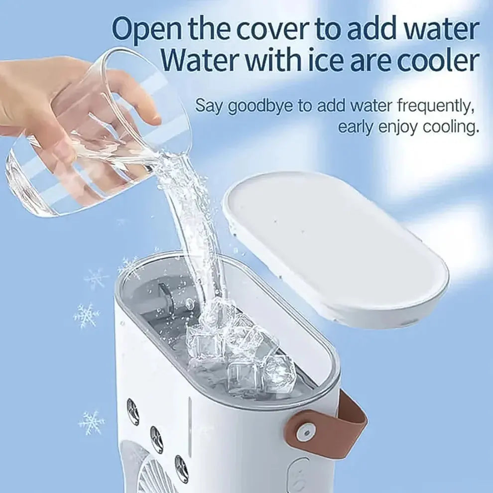 Electric Fan Desktop Double-Head Powerful Air (1 Pc / With Remote / Plug and Play) dd