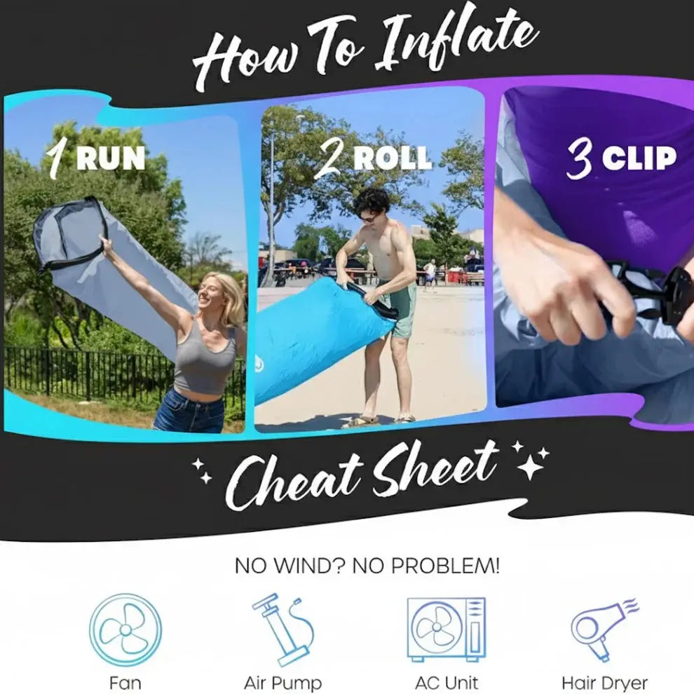 Portable Camping Inflatable Lounger Sofa pake of 1 dd