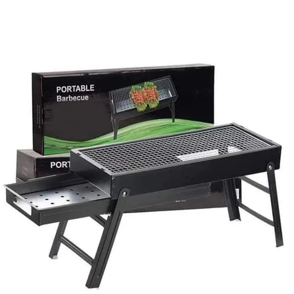 Folding Portable Barbeque BBQ Grill Set for Outdoor and Home dd