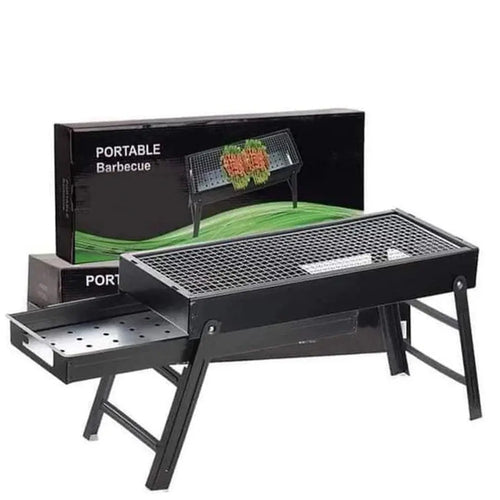 Folding Portable Barbeque BBQ Grill Set for Outdoor and Home dd