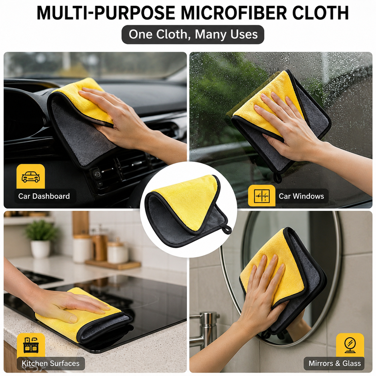 Premium Car Interior Cleaning Brush combo