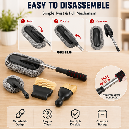 Premium Car Interior Cleaning Brush combo