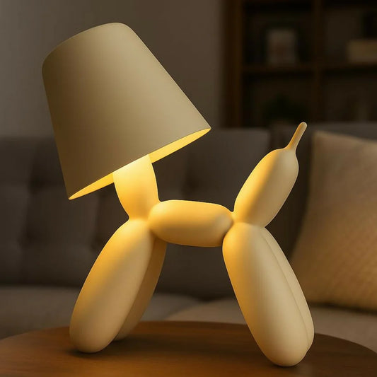 Modern Dog Shape Table Lamp Decorative LED Night Light for Home (Color may vary) dd