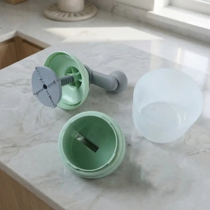 Manual Ice Crusher Shaved Ice Machine with Hand Crank (1 Set) dd