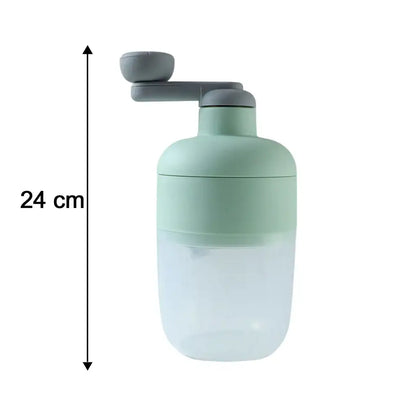 Manual Ice Crusher Shaved Ice Machine with Hand Crank (1 Set) dd