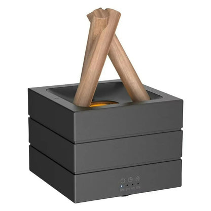 Campfire Flame Aroma Diffuser with Simulated Fire Effect & Timer Modes dd