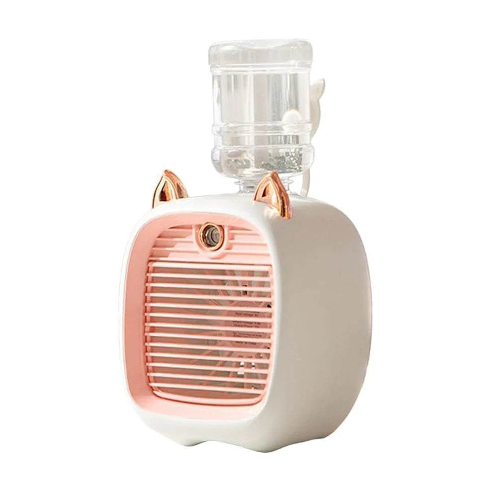 Portable Mini Air Cooler Fan with Spray Mist Function (1 Pc) FeelVerse