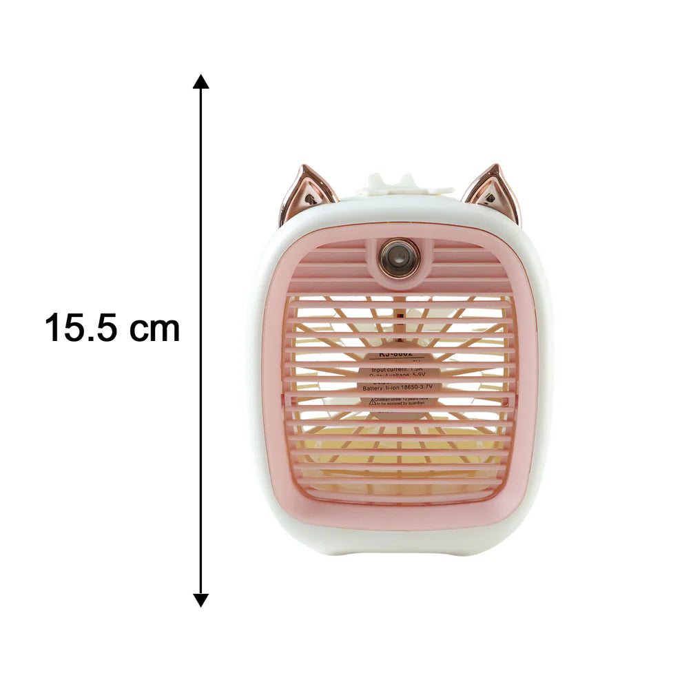 Portable Mini Air Cooler Fan with Spray Mist Function (1 Pc) FeelVerse
