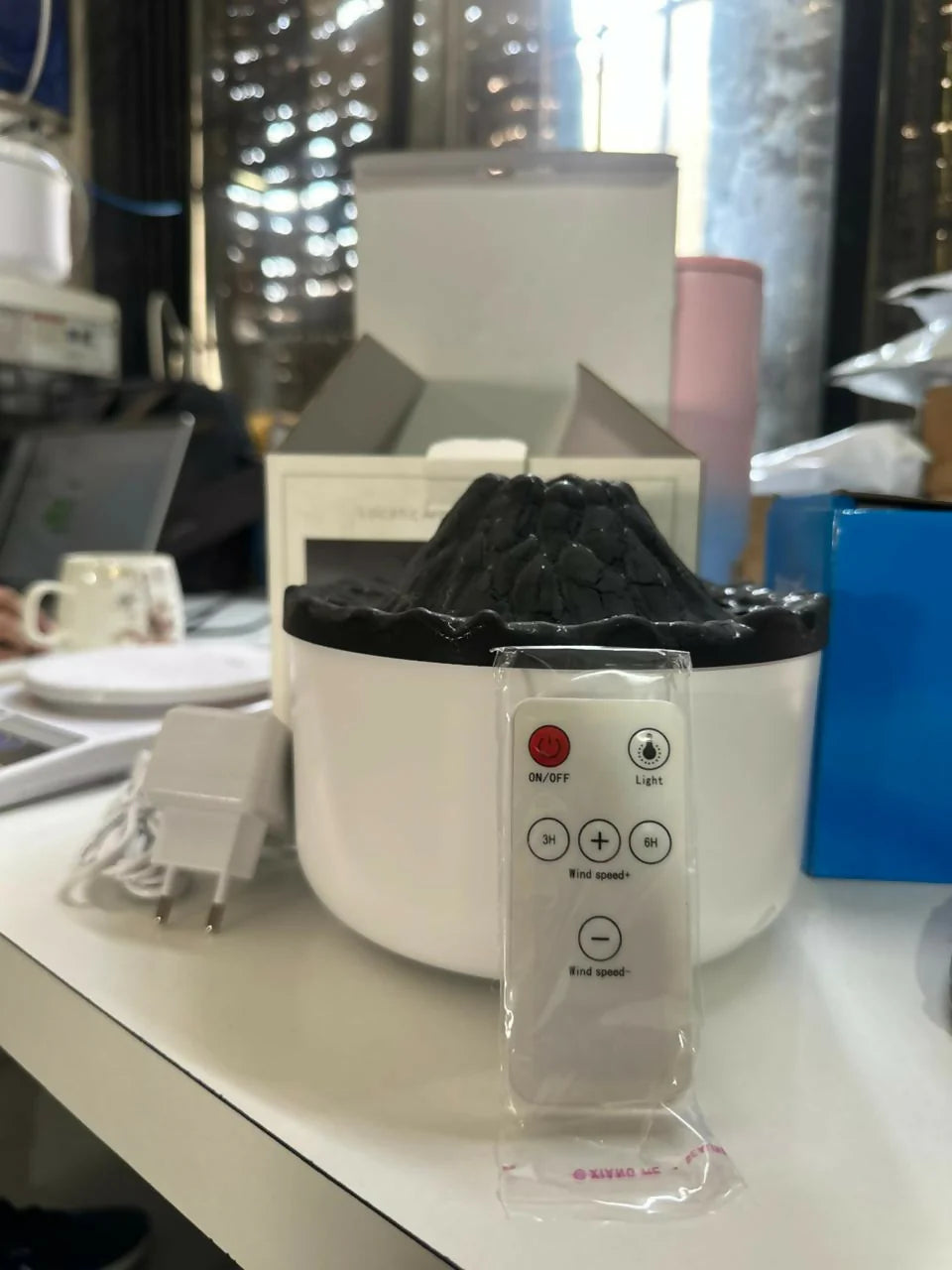 Flame Effect Ultrasonic Humidifier Volcano Aroma Diffuser dd